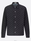 Oblique Cotton Blend Twill Over Long Sleeve Shirt Blue - DIOR - BALAAN 5