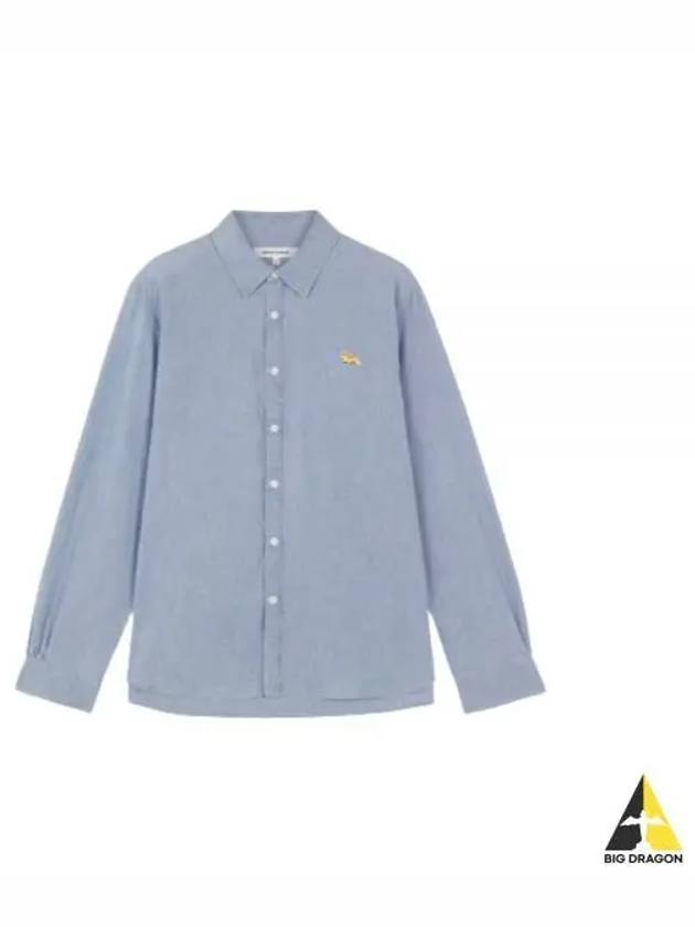 Baby Fox Classic Long Sleeve Shirt Blue - MAISON KITSUNE - BALAAN 2