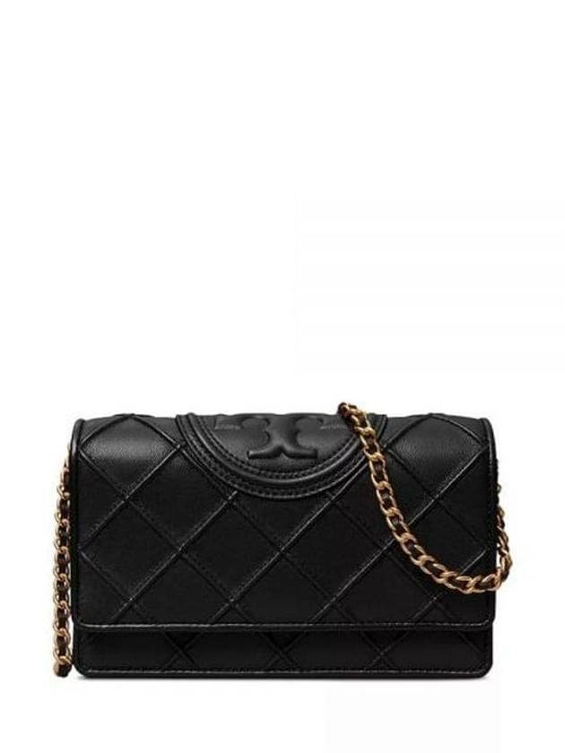 Fleming Soft Chain Long Wallet Bag Black - TORY BURCH - BALAAN 2