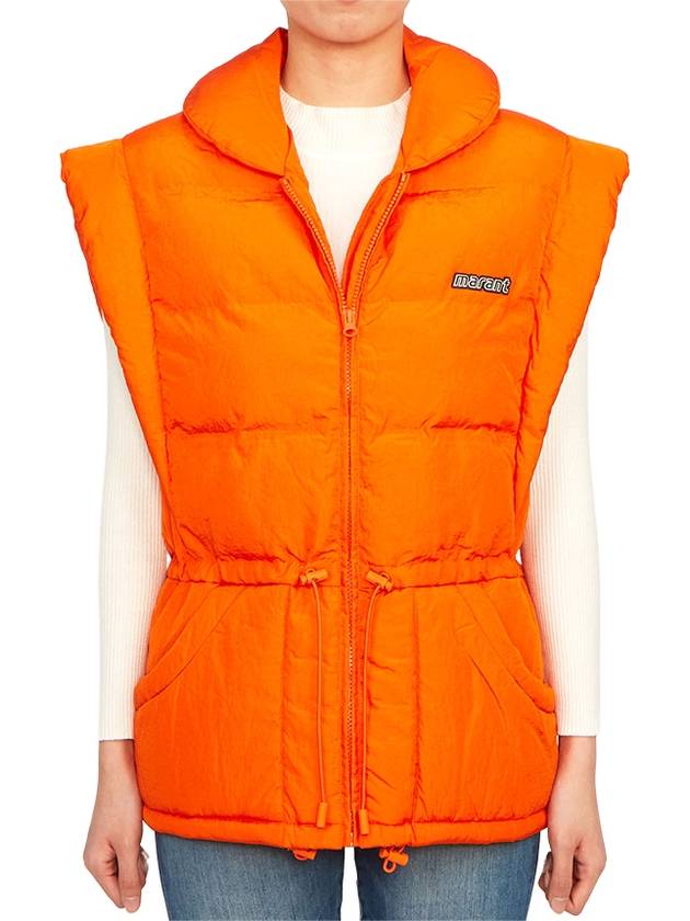 Women's Toby Padded Vest Orange - ISABEL MARANT - BALAAN 3