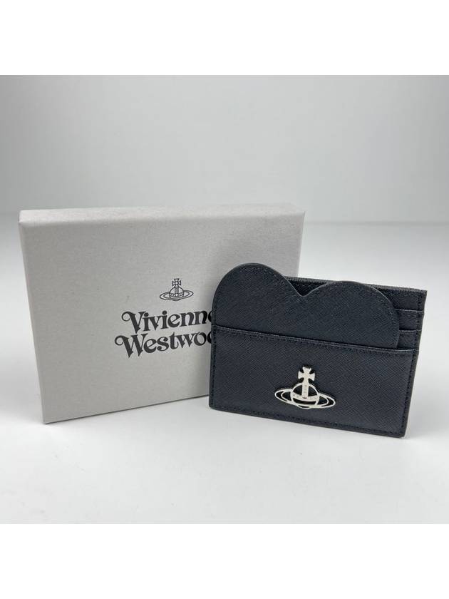 Debbie Logo Heart Card Wallet Black - VIVIENNE WESTWOOD - BALAAN 2