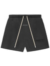 Fear of God Essential Sweatshorts Black - FEAR OF GOD ESSENTIALS - BALAAN 1