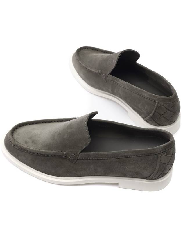 Astaire Suede Loafers Light Graphite - BOTTEGA VENETA - BALAAN 7