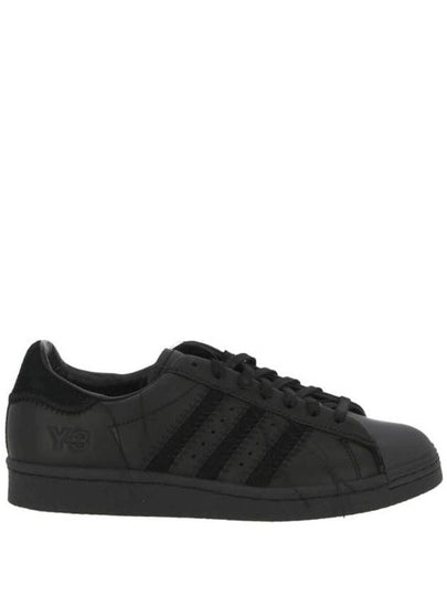 Superstar Leather Low Top Sneakers Black - Y-3 - BALAAN 2