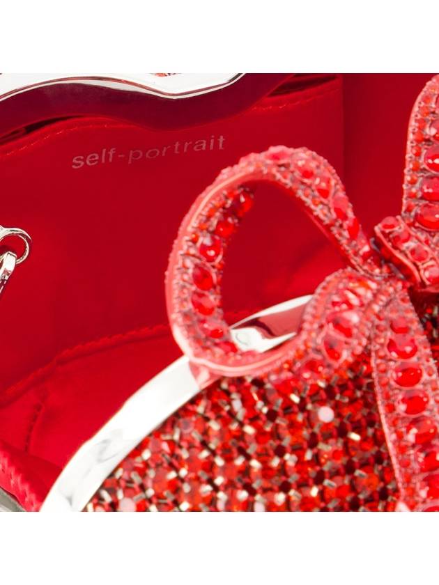 Crystal Heart Clutch - SELF PORTRAIT - Metal - Red - SELF PORTRAIT - BALAAN 4