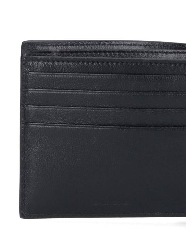 Logo Print Leather Half Wallet Black - BALENCIAGA - BALAAN 5