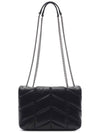 Toy Puffer Leather Shoulder Bag Black - SAINT LAURENT - BALAAN 5