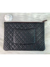 Classic Clutch Large Black Caviar Silver Plated AP4022 Y33351 C3906 - CHANEL - BALAAN 3