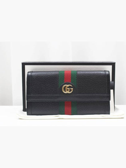 GG Ophidia canvas long wallet black 523153 - GUCCI - BALAAN 2