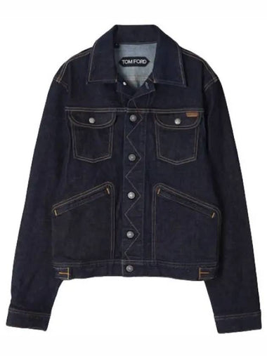 blue denim jacket - TOM FORD - BALAAN 1