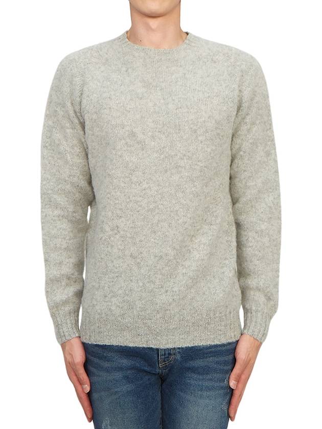 Shaggy Dog Men's Knit M3834 7 SILVER - HARLEY OF SCOTLAND - BALAAN 1