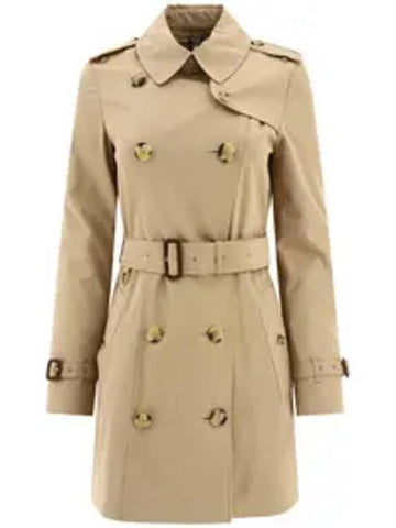 Short Chelsea Heritage Trench Coat Beige - BURBERRY - BALAAN 1