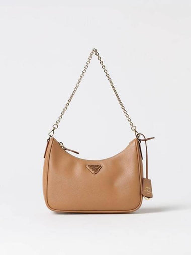 Re-Edition 2005 Saffiano Leather Shoulder Bag Natural - PRADA - BALAAN 1