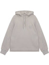 W Patch Half Zip-Up Cotton Hoodie Beige - WOOYOUNGMI - BALAAN 1