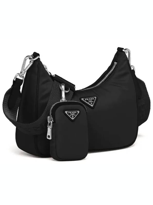 Re Edition 2005 Nylon Shoulder Bag Black - PRADA - BALAAN 3