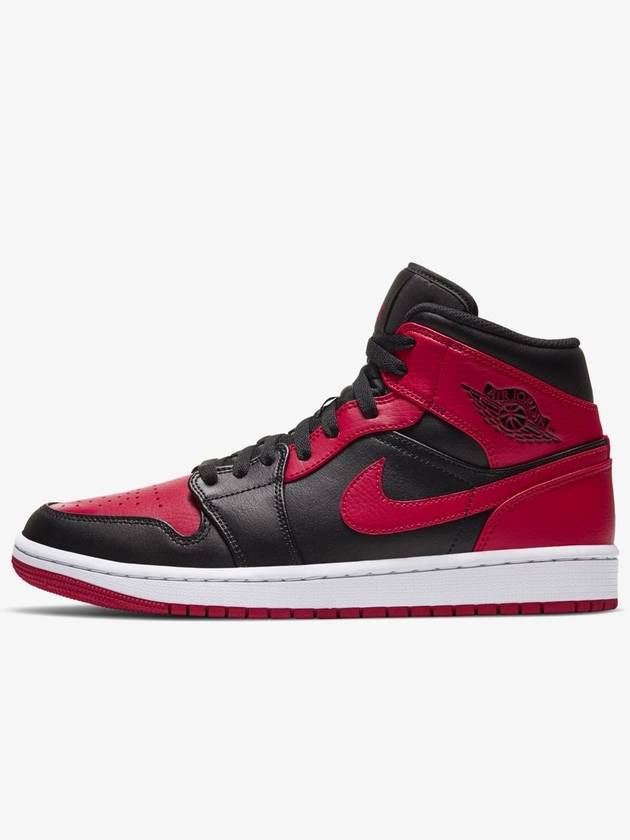 Jordan 1 Mid Chicago High Top Sneakers Red Black - NIKE - BALAAN 4