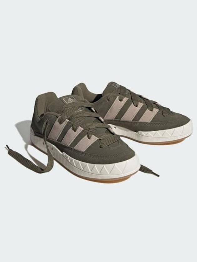 Adimatic Suede Low Top Sneakers Olive Strata - ADIDAS - BALAAN 3