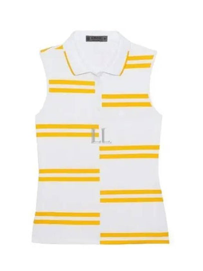 Offset Stripe Tech Pique Sleeveless Snow - G/FORE - BALAAN 2