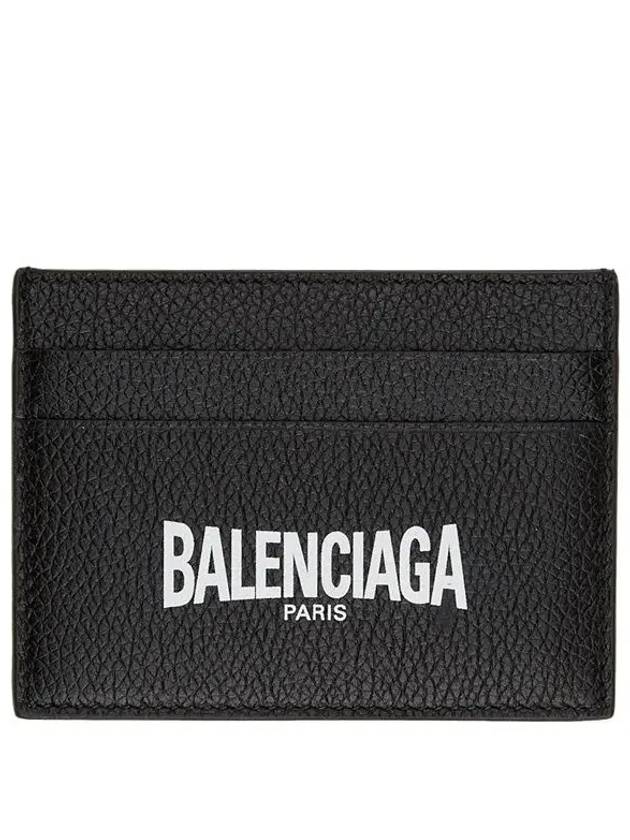 logo print card wallet black - BALENCIAGA - BALAAN.