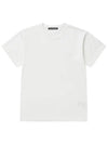 CL0205 WHITE face logo patch short sleeve t shirt - ACNE STUDIOS - BALAAN 1