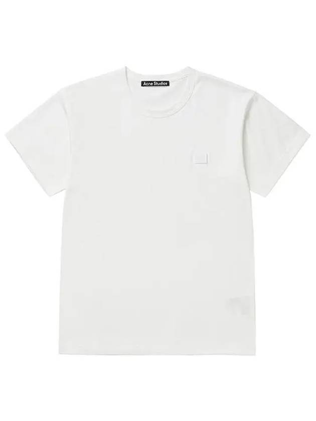 CL0205 WHITE face logo patch short sleeve t shirt - ACNE STUDIOS - BALAAN 4