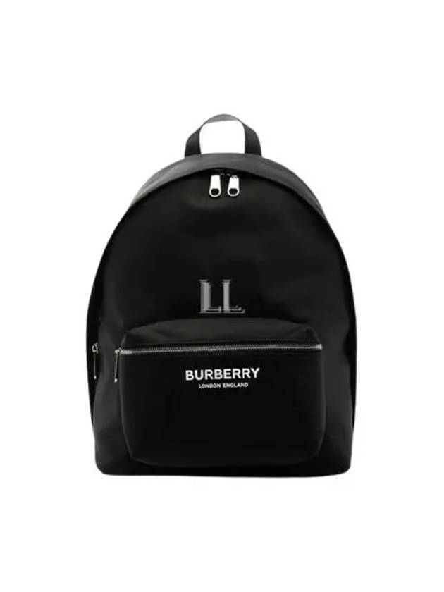 Logo Print Nylon Backpack Black - BURBERRY - BALAAN 2