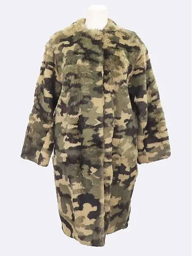 1541MDC18 Camo Pattern Fur Half Women s Jacket - MSGM - BALAAN 1