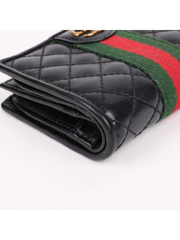 GG Marmont Quilted Black Half Wallet 536453 - GUCCI - BALAAN 7