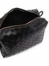 Loop Intrecciato Weaving Small Cross Bag Black - BOTTEGA VENETA - BALAAN 4