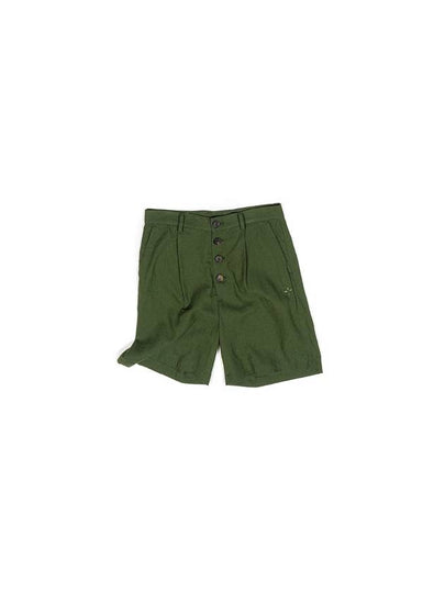 Clover Embroidery Button Shorts Green - IOEDLE - BALAAN 2