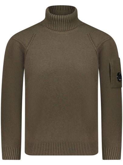 Lambswool GRS Knit Turtleneck Brown - CP COMPANY - BALAAN 2