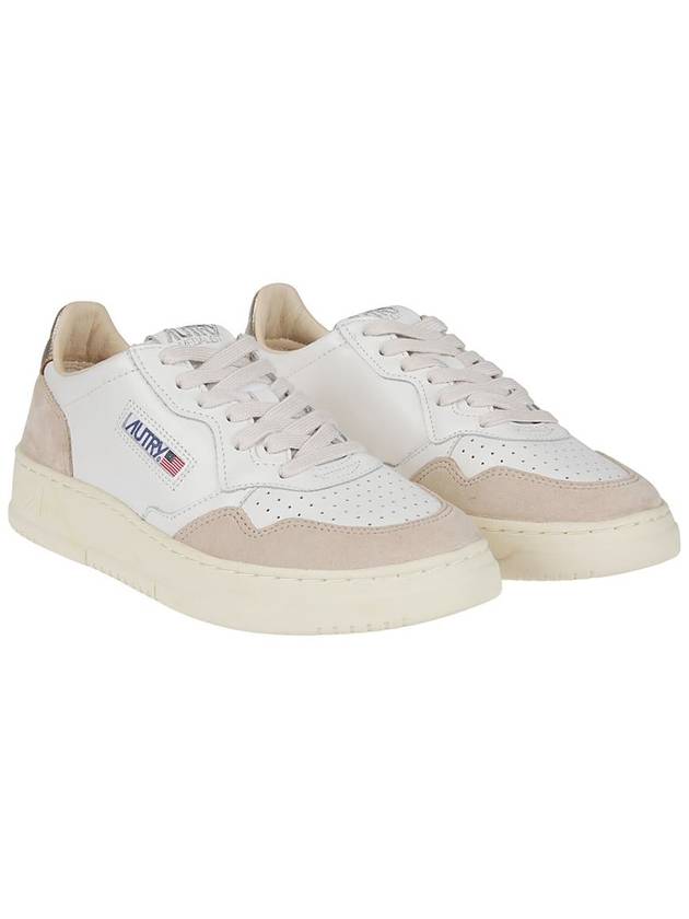 Medalist Leather Low-Top Sneakers Gold White - AUTRY - BALAAN 6