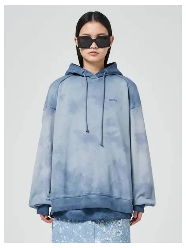 Overfit layered overdyed hooded sweatshirt blue domestic product GM0024012483755 - JUUN.J - BALAAN 1