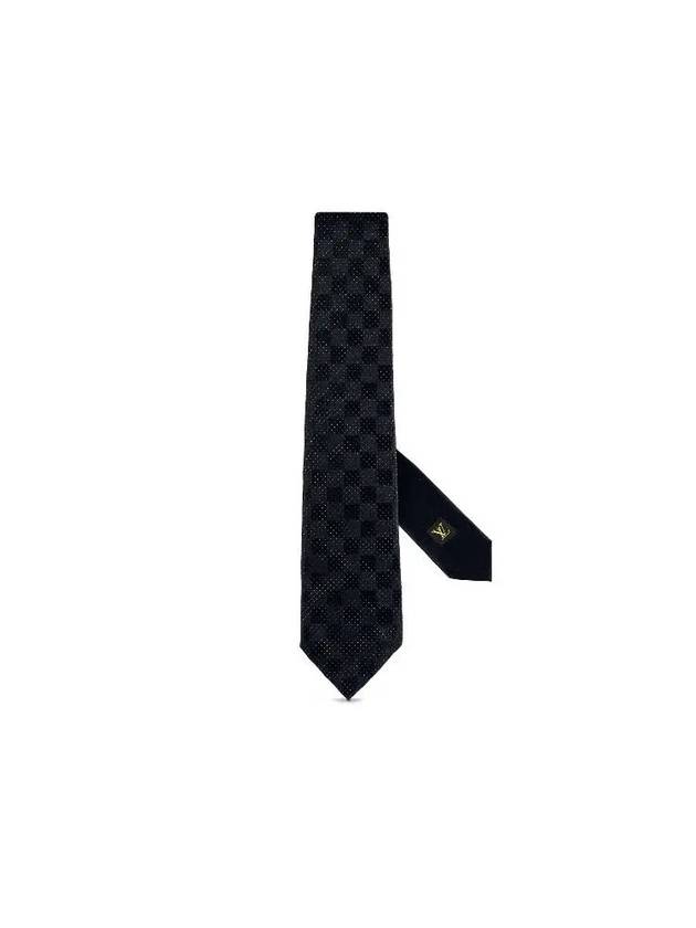 Men's Damier Tie Black - LOUIS VUITTON - BALAAN 1