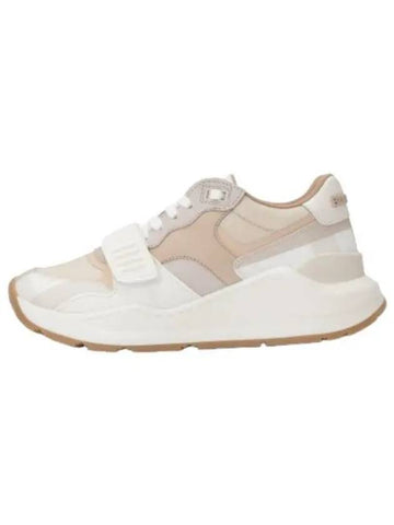 Check panel sneakers beige - BURBERRY - BALAAN 1