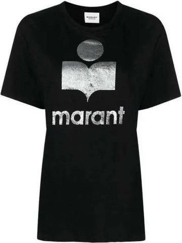 24SS TS0001FB A1N10E Etoile ZEWEL Logo Linen Short Sleeve 1009468 - ISABEL MARANT - BALAAN 1