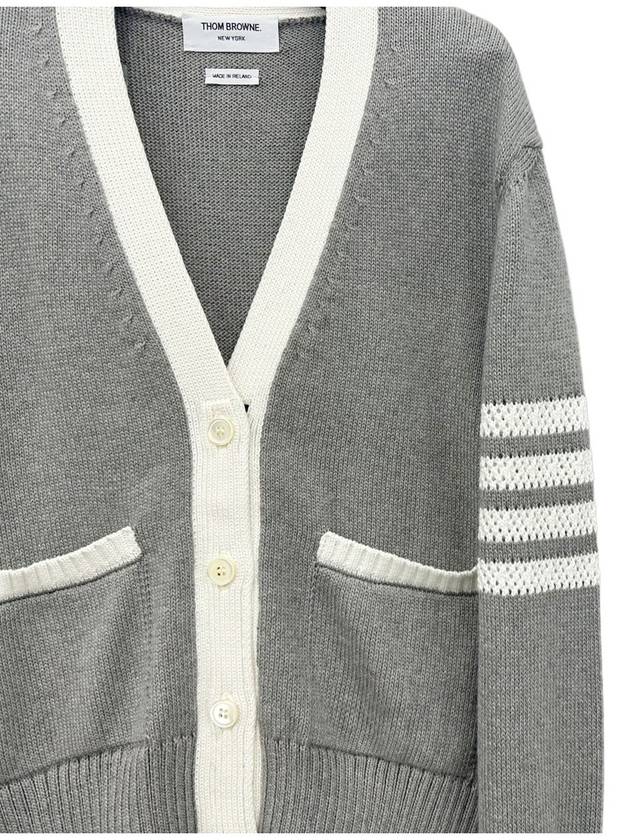 armband women s color matching cardigan FKC568A 055 - THOM BROWNE - BALAAN 3