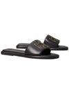 Double T Slide Slippers Black - TORY BURCH - BALAAN 2