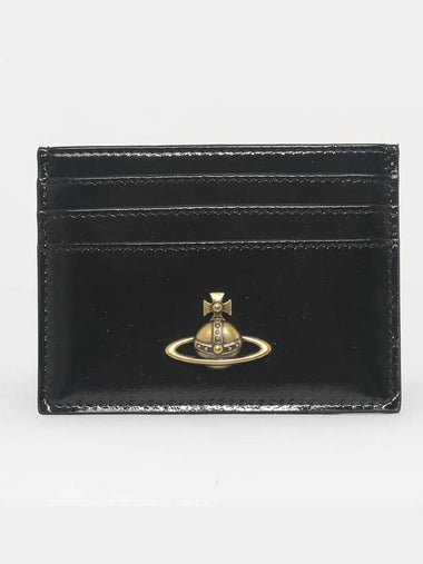 ORB gold logo sheepskin card wallet 54030004W L008L N405 - VIVIENNE WESTWOOD - BALAAN 1