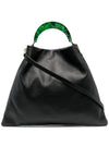 Venice Hobo Medium Tote Bag Black - MARNI - BALAAN 1