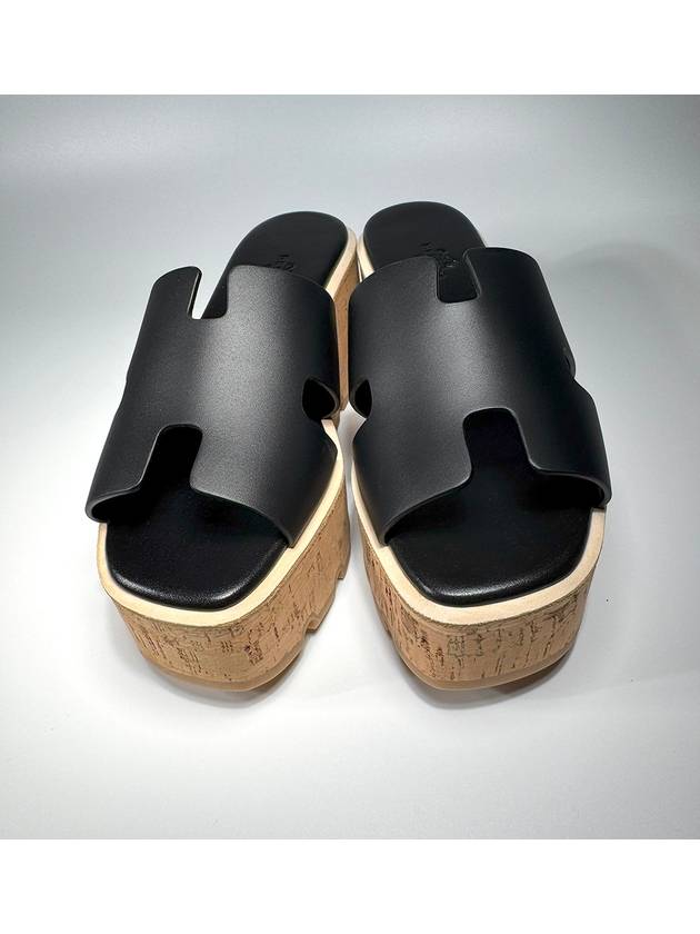 Eze 30 Calfskin Sandals Black - HERMES - BALAAN 5