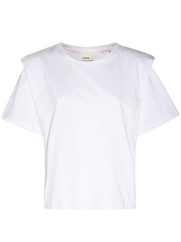 Women's Zelitos Cotton Short Sleeve T-Shirt White - ISABEL MARANT - BALAAN 2