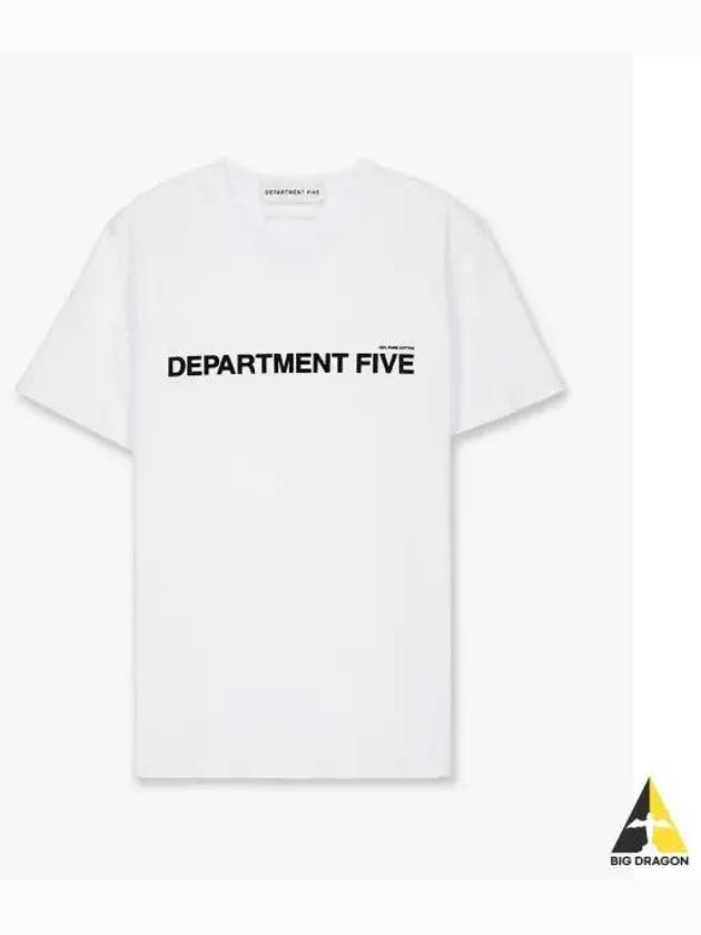 DEPARTMENT FIVE Logo Short Sleeve T Shirt White UT5062JF0015000PF2001 - DEPARTMENT 5 - BALAAN 1