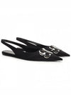 BB Logo Slingback Flat Black - BALENCIAGA - BALAAN 2