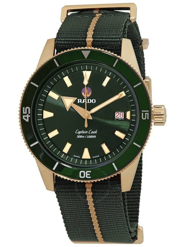 Rado Captain Cook Automatic Green Dial Men's Watch R32504317 - RADO - BALAAN 1