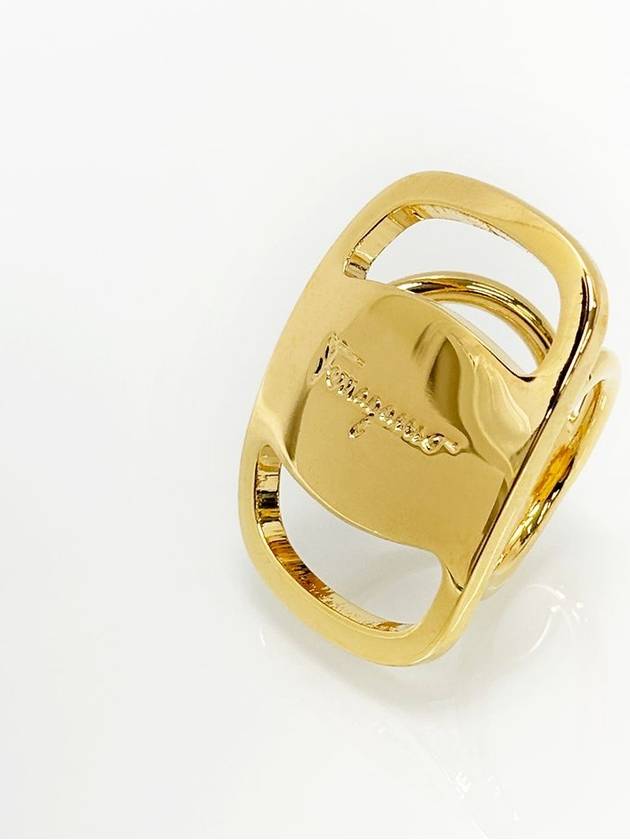 Ferragamo gold scarf ring 5VFEA54472 - SALVATORE FERRAGAMO - BALAAN 3