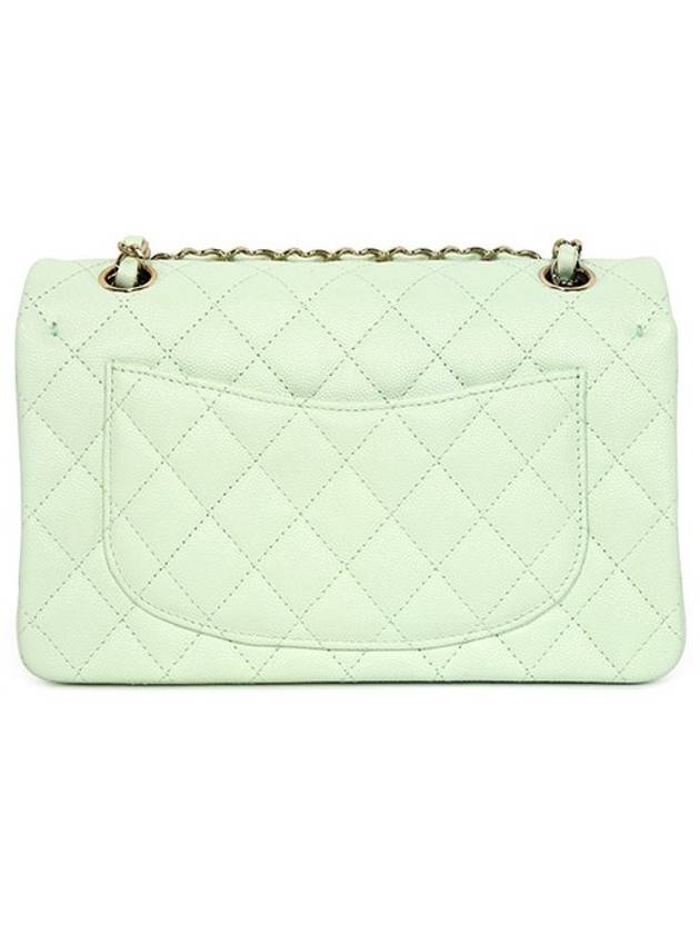 Mint Gold CC Classic Caviar Small Chain Flap Bag - CHANEL - BALAAN 2