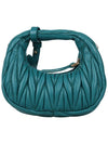 Wander Matelasse Micro Nappa Leather Hobo Mini Bag Green - MIU MIU - BALAAN 6