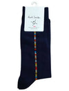 Signature Stripe Central Trim Socks Navy - PAUL SMITH - BALAAN 3