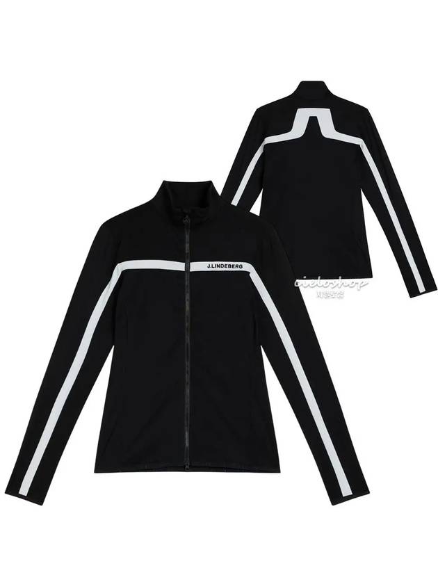 JANICE Zenith Women s Zip Up Jacket Weak Brush Lining Black GWJS03874 - J.LINDEBERG - BALAAN 1